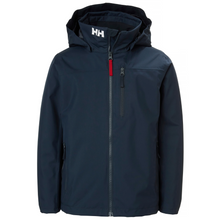 Load image into Gallery viewer, Helly Hansen Junior Crew Midlayer Hooded HT 2L Waterproof Insulated Jacket 2.0 (Navy)(Ages 8-16)