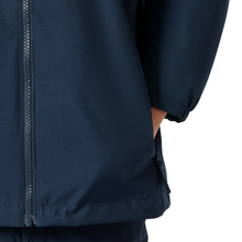 Load image into Gallery viewer, Helly Hansen Junior Crew Midlayer Hooded HT 2L Waterproof Insulated Jacket 2.0 (Navy)(Ages 8-16)