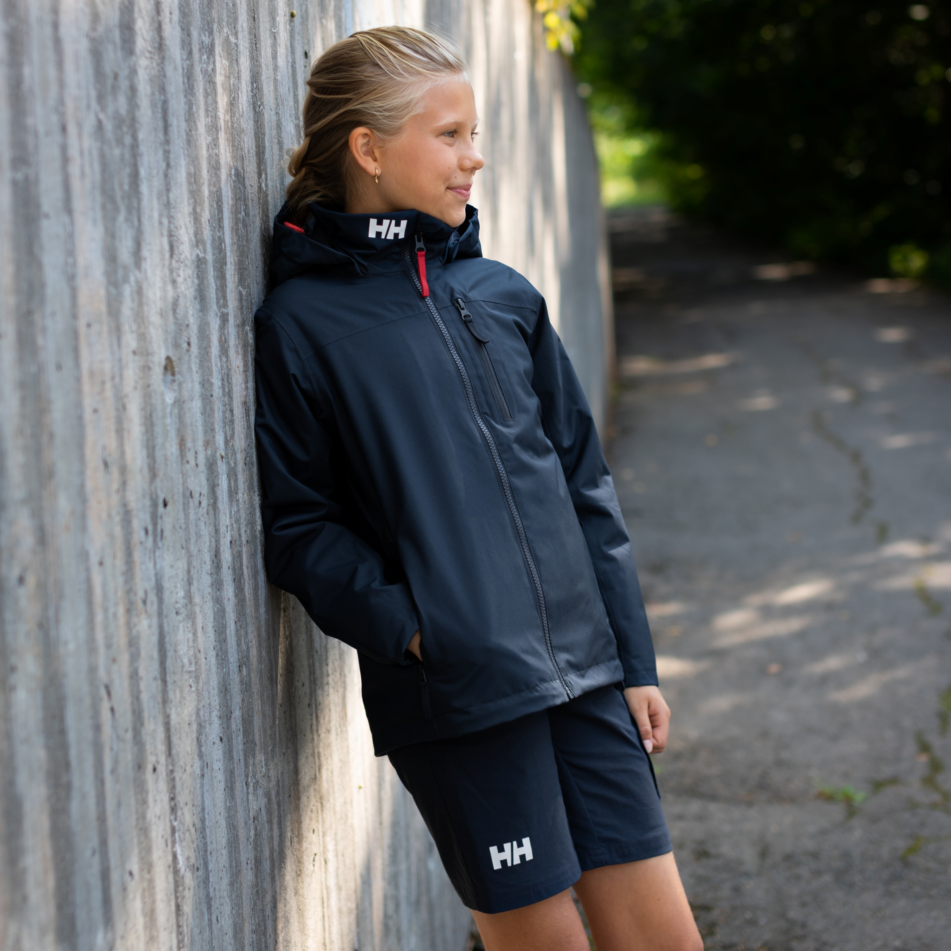 Helly Hansen Junior Crew Midlayer Hooded HT 2L Waterproof Insulated Jacket 2.0 (Navy)(Ages 8-16)