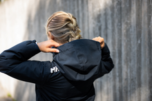 Load image into Gallery viewer, Helly Hansen Junior Crew Midlayer Hooded HT 2L Waterproof Insulated Jacket 2.0 (Navy)(Ages 8-16)