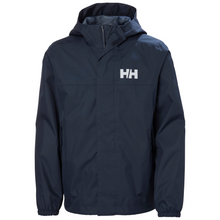 Load image into Gallery viewer, Helly Hansen Junior Vancouver Hooded HT 2L Waterproof Jacket (Navy)(Ages 8-16)