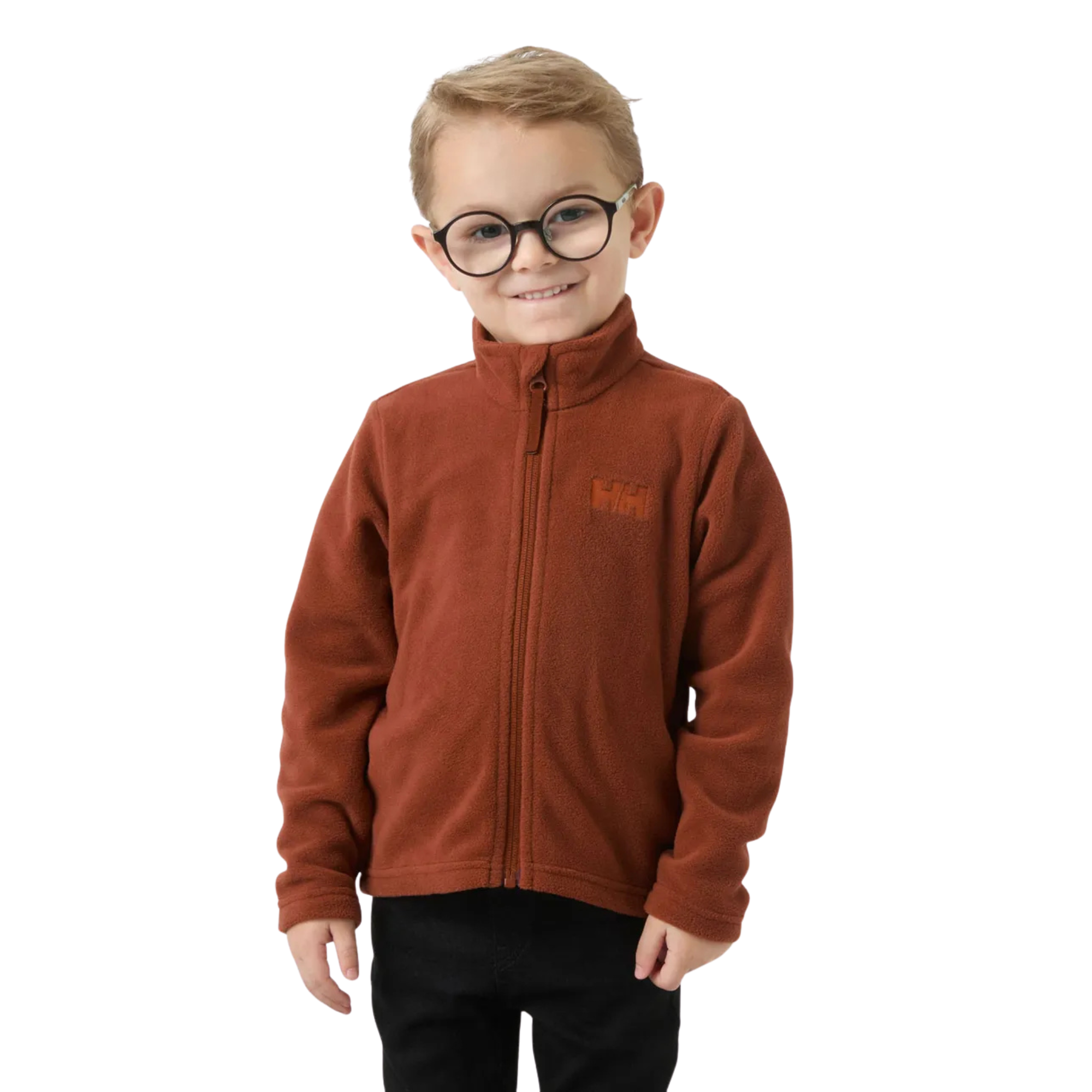 Helly Hansen Kids Daybreaker Polartec Full Zip Fleece Jacket Iron Oxide 301 40174