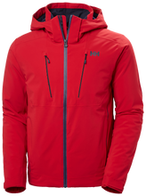 Load image into Gallery viewer, Helly Hansen Men's Alpha 4.0 Insulated HT 2L Waterproof Ski Jacket (Red)