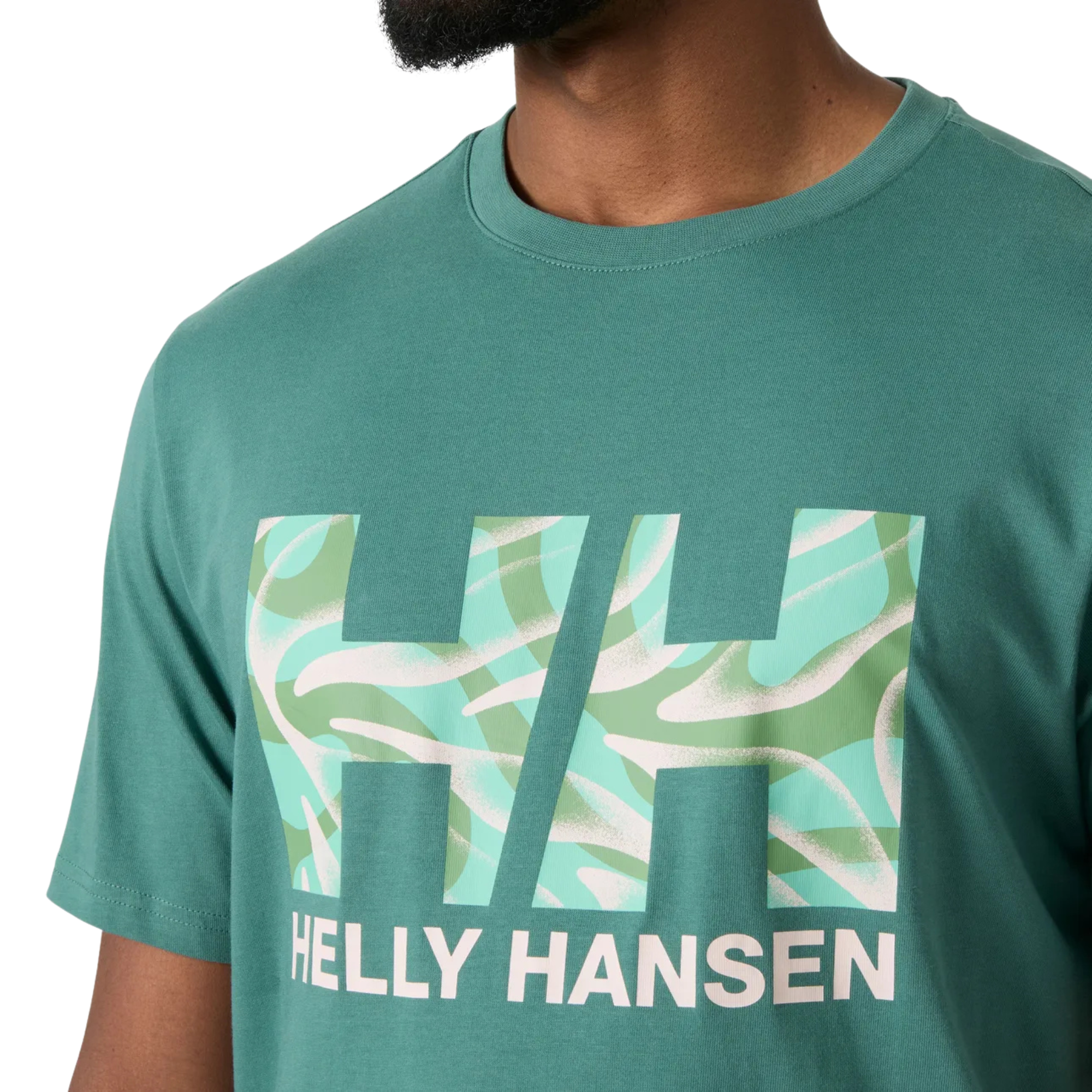 Helly Hansen Men's Core Graphic 2.0 Short Sleeve Tee (Opal Green)