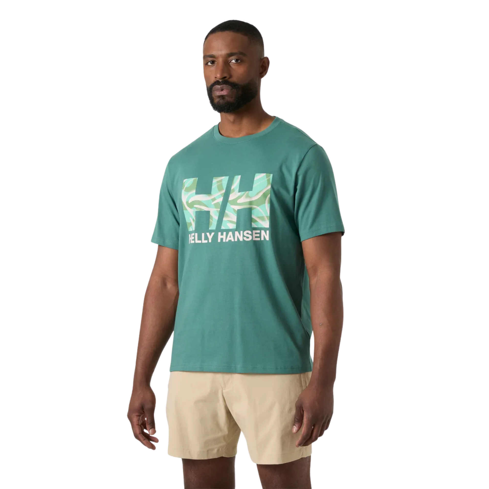 Helly Hansen Men's Core Graphic 2.0 Short Sleeve Tee (Opal Green)