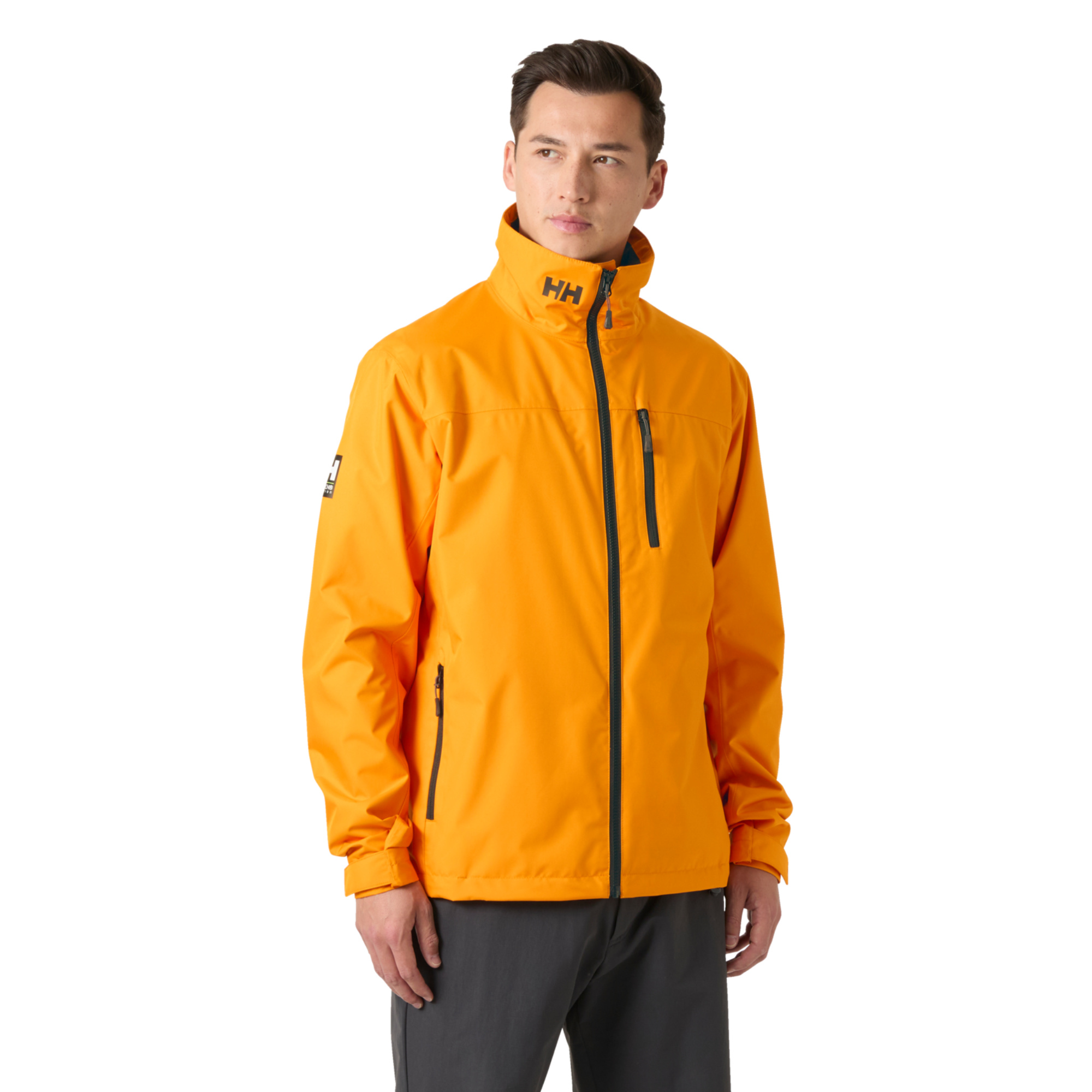 Helly Hansen Men's Crew 2L HT Waterproof Jacket 2.0 (Ignite Orange)