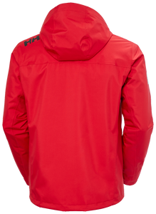 Helly Hansen Men's Crew Hooded Midlayer Waterproof Insulated Jacket 2 (Red)