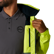 Load image into Gallery viewer, Helly Hansen Men's Crew Hooded HT 2L Waterproof Jacket 2.0 (Cyber Lime)