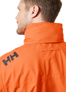 Helly Hansen Men's Crew Hooded Waterproof Jacket 2.0 (Flame)