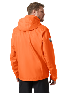 Helly Hansen Men's Crew Hooded Waterproof Jacket 2.0 (Flame)