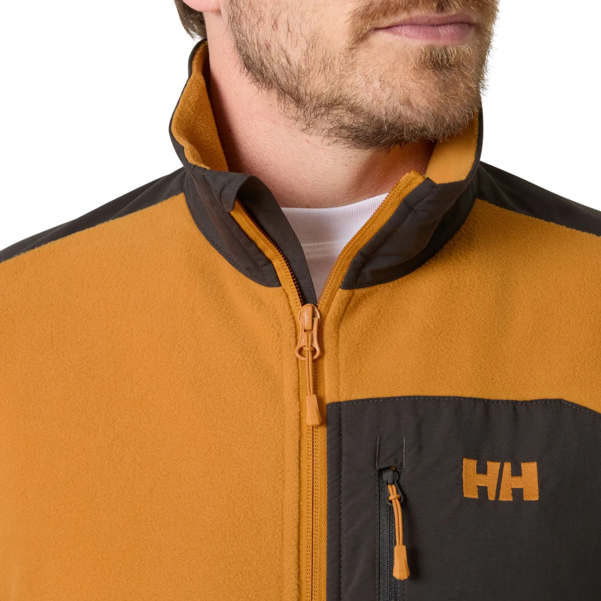 Helly Hansen Men's Daybreaker Block Full Zip Fleece (Mustard)