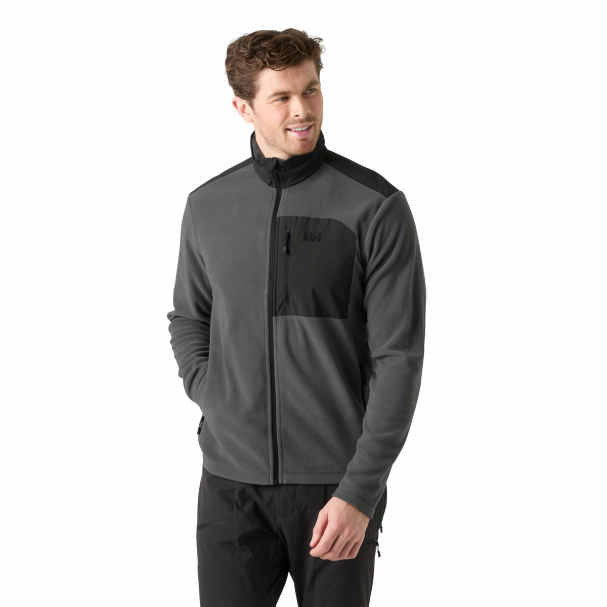 Helly Hansen Men's Daybreaker Block Full Zip Fleece Jacket Thunder Grey 831 49454