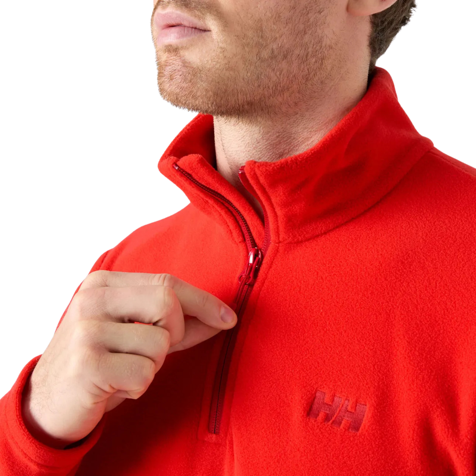 Helly Hansen Men's Daybreaker Polartec Half Zip Fleece Top Alert Red 222 48286