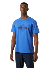 Load image into Gallery viewer, Helly Hansen Men&#39;s F2F 2.0 Short Sleeve Organic Cotton Tee (Ultra Blue)
