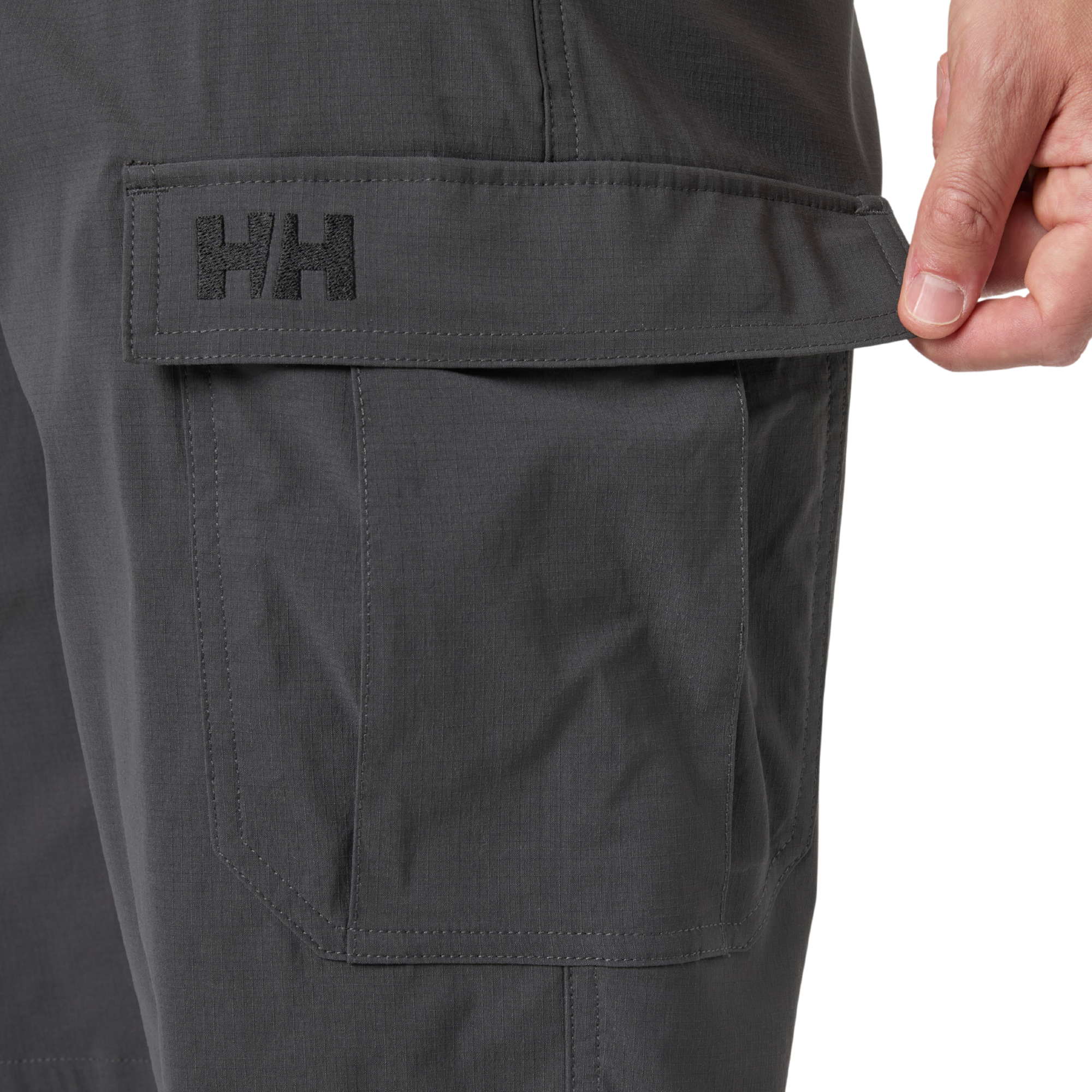 Helly Hansen Men's HH QD UPF50 Cargo Shorts (Ebony)(11in)