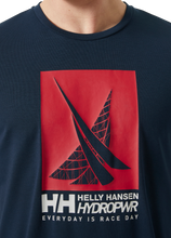 Load image into Gallery viewer, Helly Hansen Men&#39;s HP Race Graphic Short Sleeve T-Shirt (Navy)
