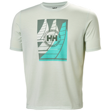 Load image into Gallery viewer, Helly Hansen Men's HP Race Graphic Short Sleeve T-Shirt (Seafoam)