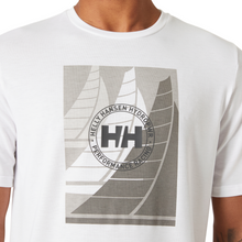 Load image into Gallery viewer, Helly Hansen Men's HP Race Graphic UPF40 Short Sleeve T-Shirt (White)