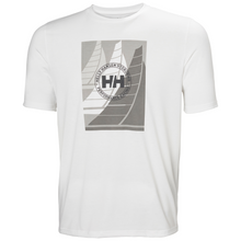Load image into Gallery viewer, Helly Hansen Men's HP Race Graphic UPF40 Short Sleeve T-Shirt (White)