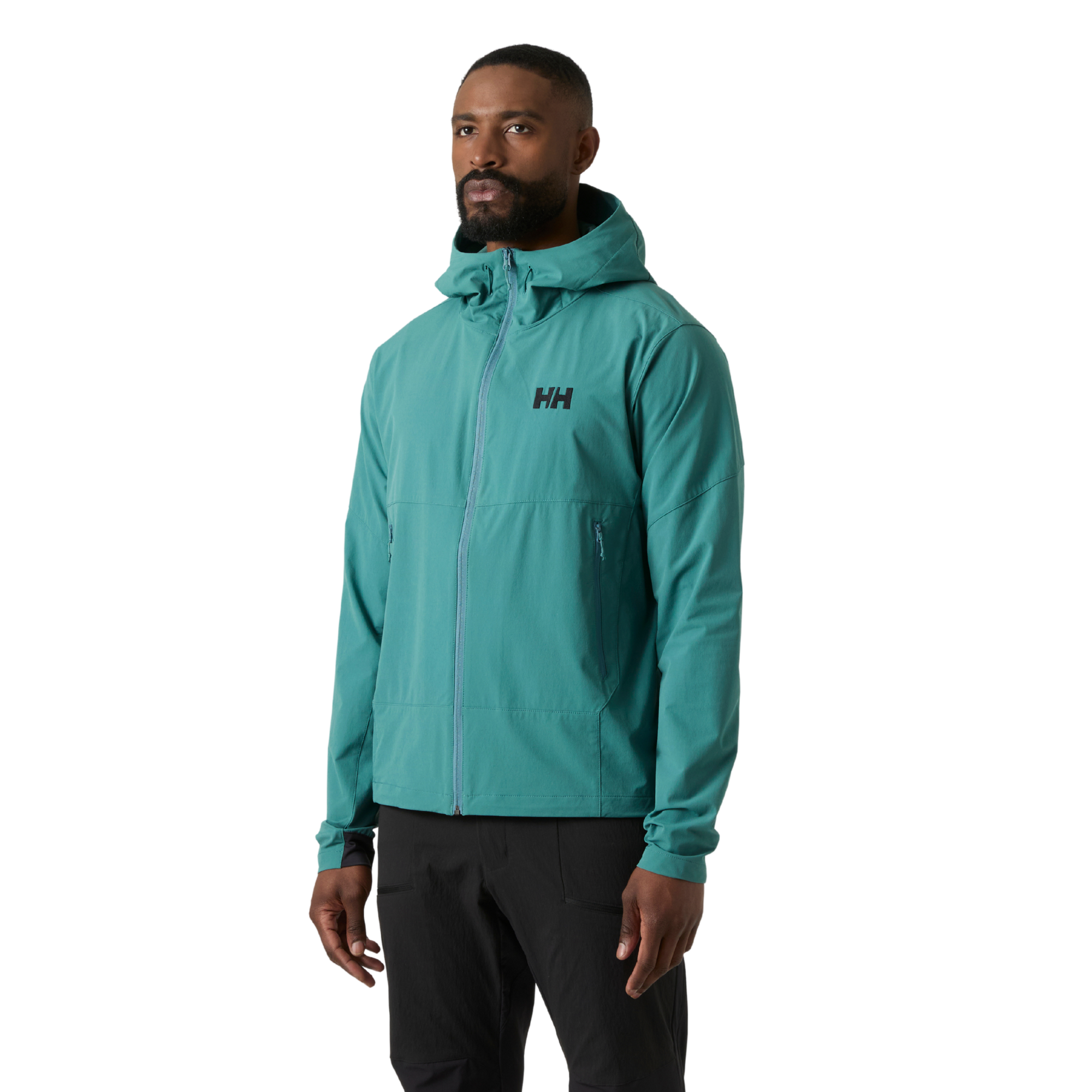 Helly Hansen Men's Hooded Blaze Softshell Jacket (Opal Green)