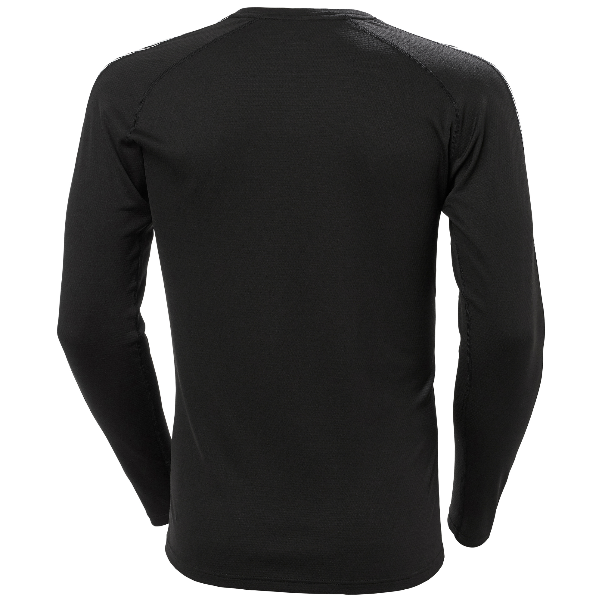 Helly Hansen Men's Lifa Active Stripe Crew Neck Base Layer Top (Black)