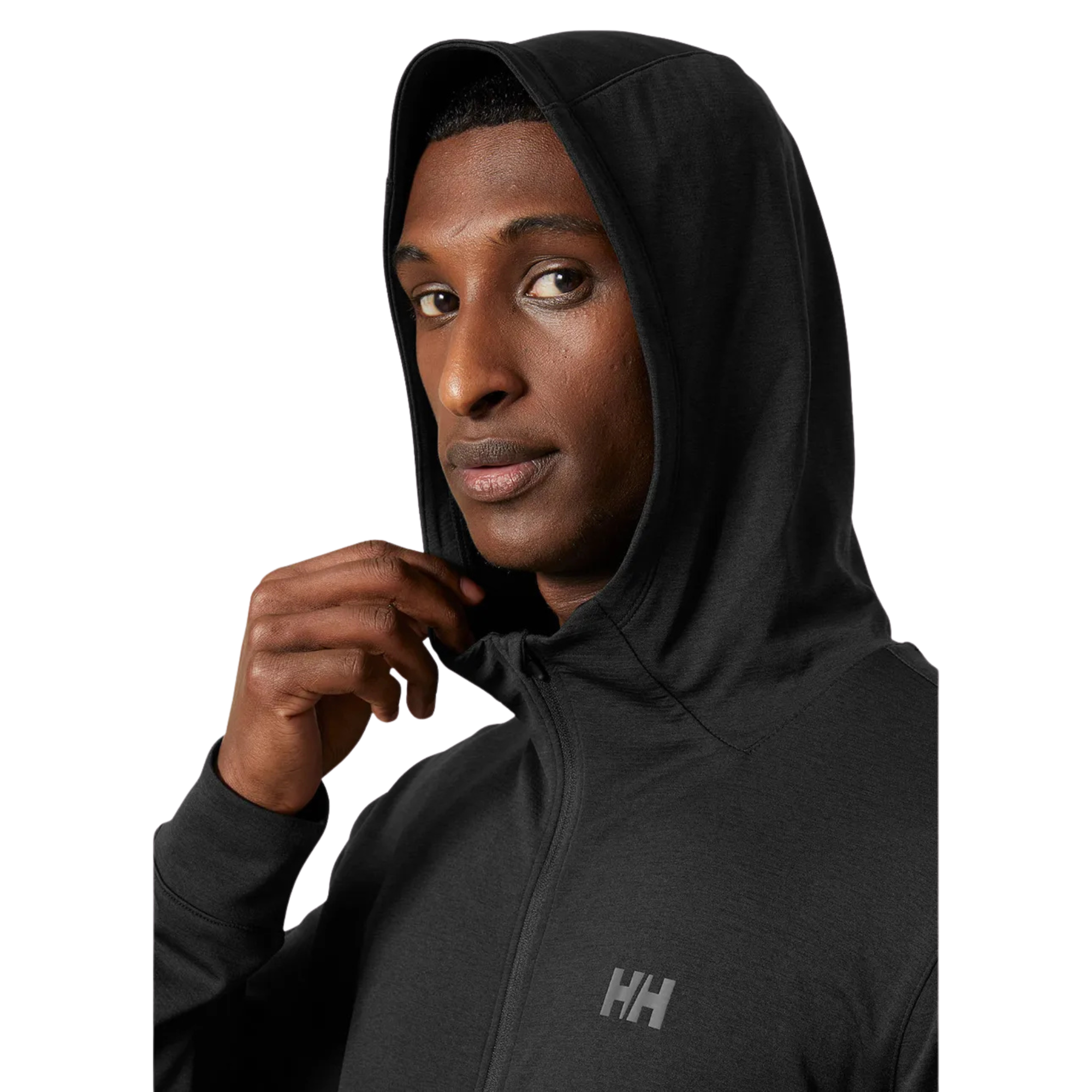 Helly Hansen Men's Lifa Tech Lite Hooded Full Zip Hoody Hooded Fleece Black 990 63267