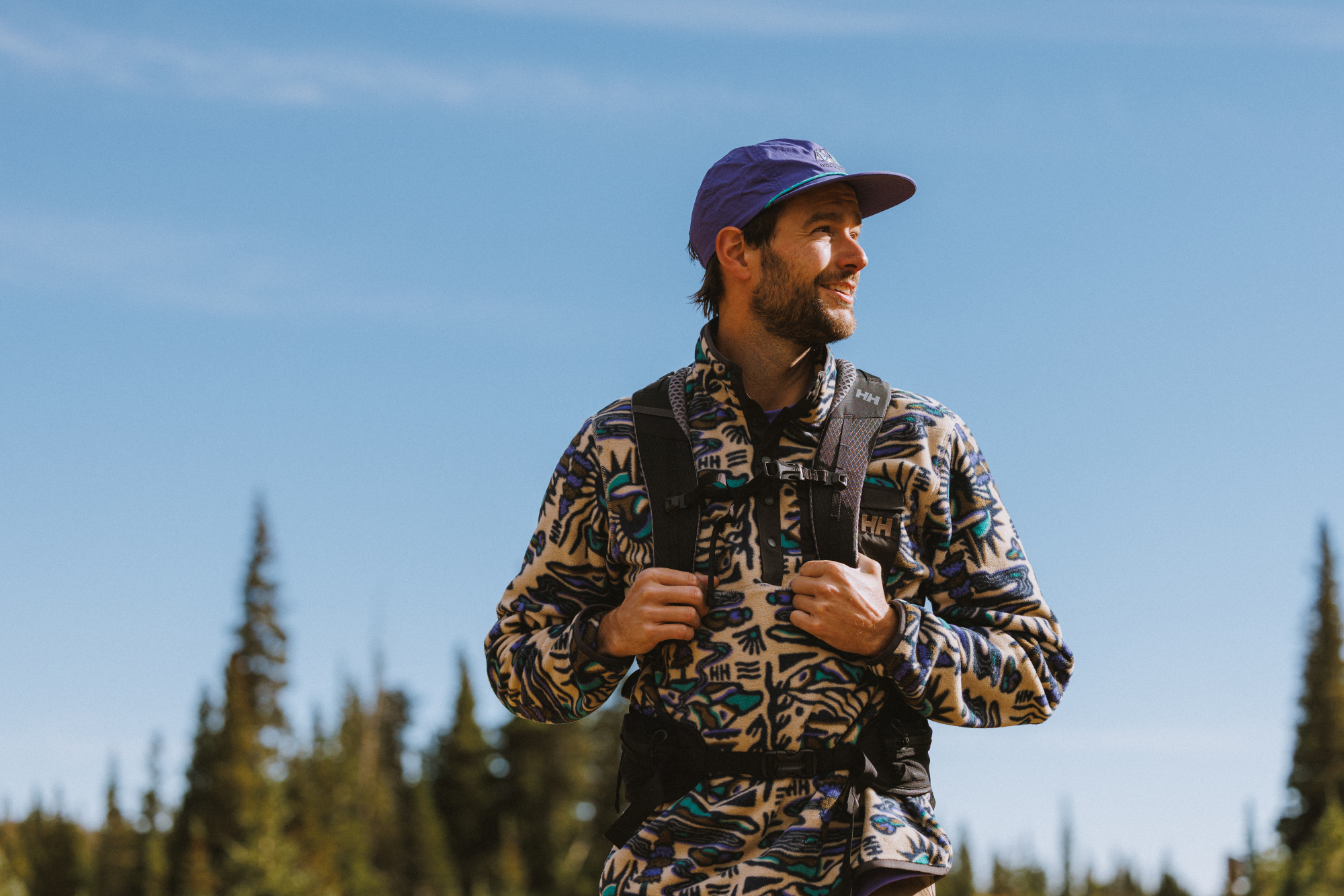 Helly Hansen Men's Maridalen Printed Half Snap Fleece (Khaki Rayco)