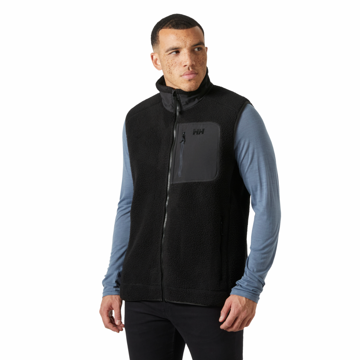 Helly Hansen Men's Panorama Pile Fleece Body Warmer Vest Black 990 49461