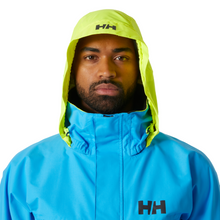 Load image into Gallery viewer, Helly Hansen Men's Pier 4.0 HT Waterproof Sailing Jacket (Cyan)
