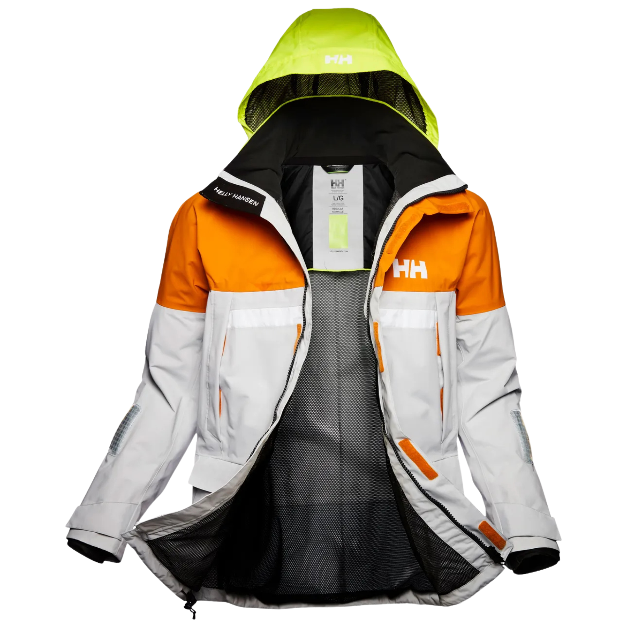 Helly Hansen Men's Pier 4.0 HT Waterproof Sailing Jacket (Ignite Orange)
