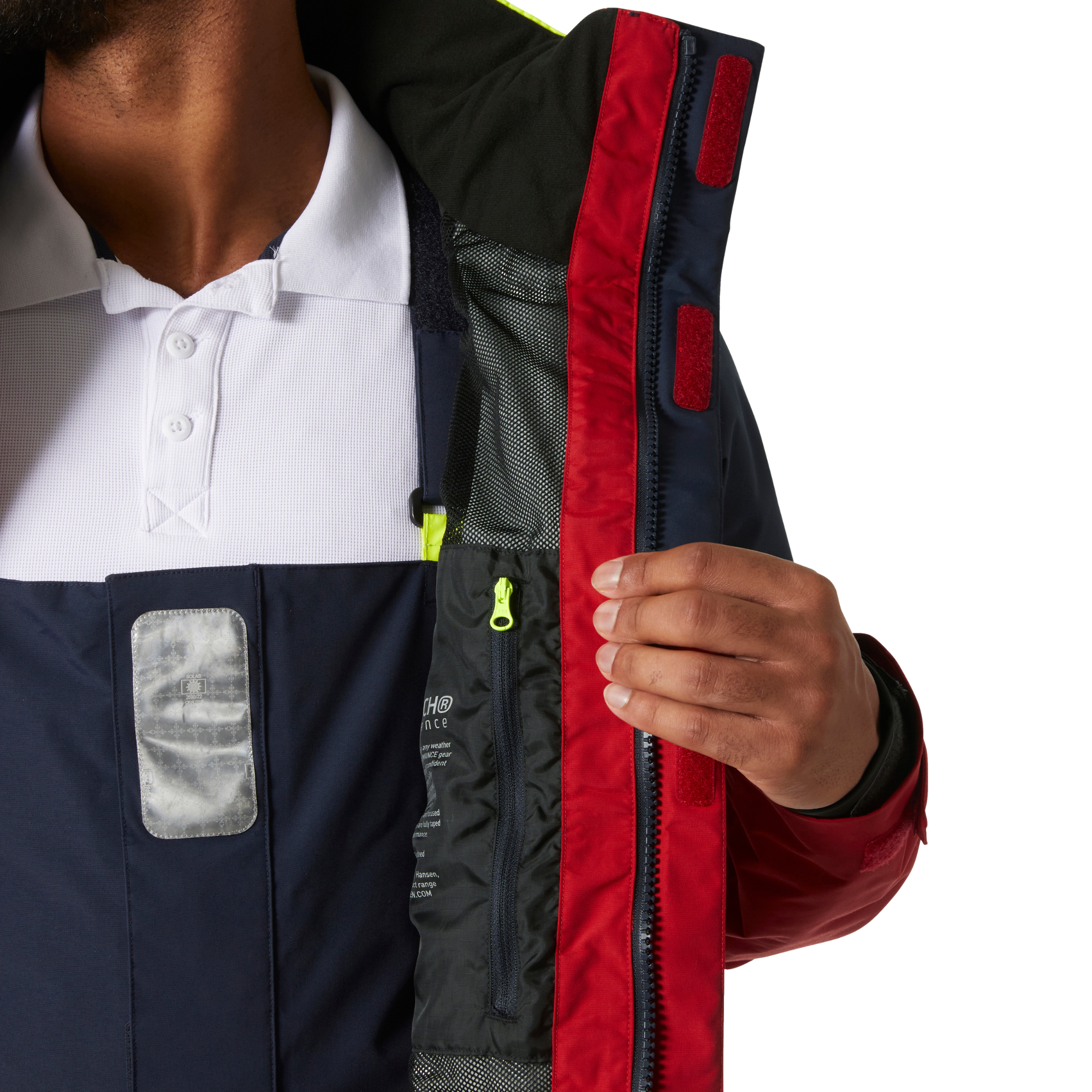 Helly Hansen Men's Pier 4.0 HT Waterproof Sailing Jacket (Red)