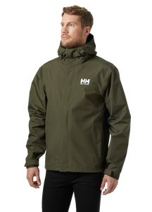Helly Hansen Men's Seven J HT Waterproof Jacket (Utility Green)