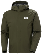 Load image into Gallery viewer, Helly Hansen Men&#39;s Seven J HT Waterproof Jacket (Utility Green)
