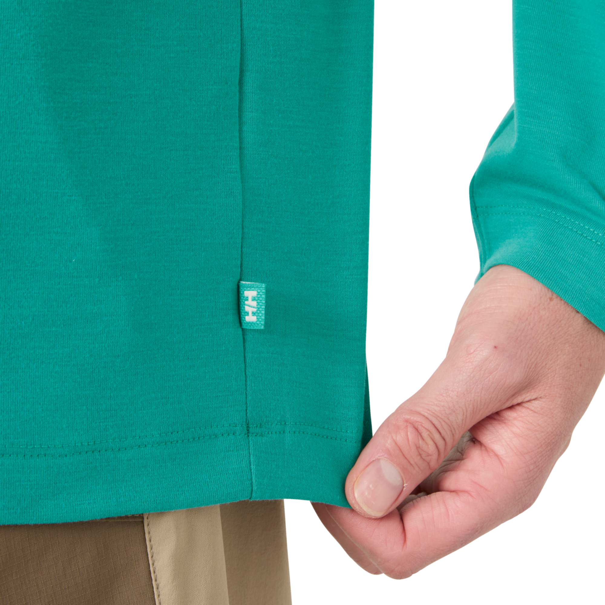 Helly Hansen Men's Skog Graphic UPF40 Long Sleeve Tee (Dark Mint)