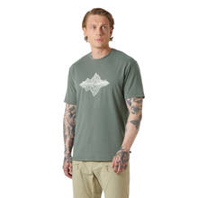 Load image into Gallery viewer, Helly Hansen Men's Skog Recycled Graphic Short Sleeve T-Shirt (Grey Cactus)