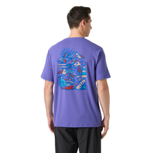 Load image into Gallery viewer, Helly Hansen Men's Skog UPF50 Recycled Graphic Short Sleeve Tee (Ultra Violet)