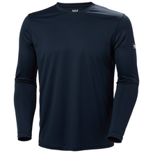 Load image into Gallery viewer, Helly Hansen Men's Tech Crew Neck Long Sleeve UPF50 Technical Top 2.0 (Navy)