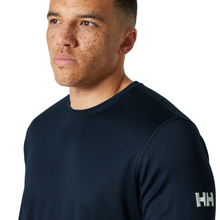 Load image into Gallery viewer, Helly Hansen Men's Tech Crew Neck Long Sleeve UPF50 Technical Top 2.0 (Navy)