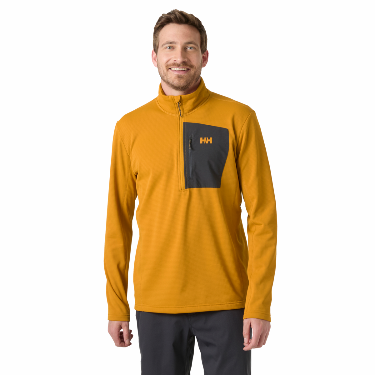Helly Hansen Men's Versalite Half Zip Fleece Top Mustard 399 49550