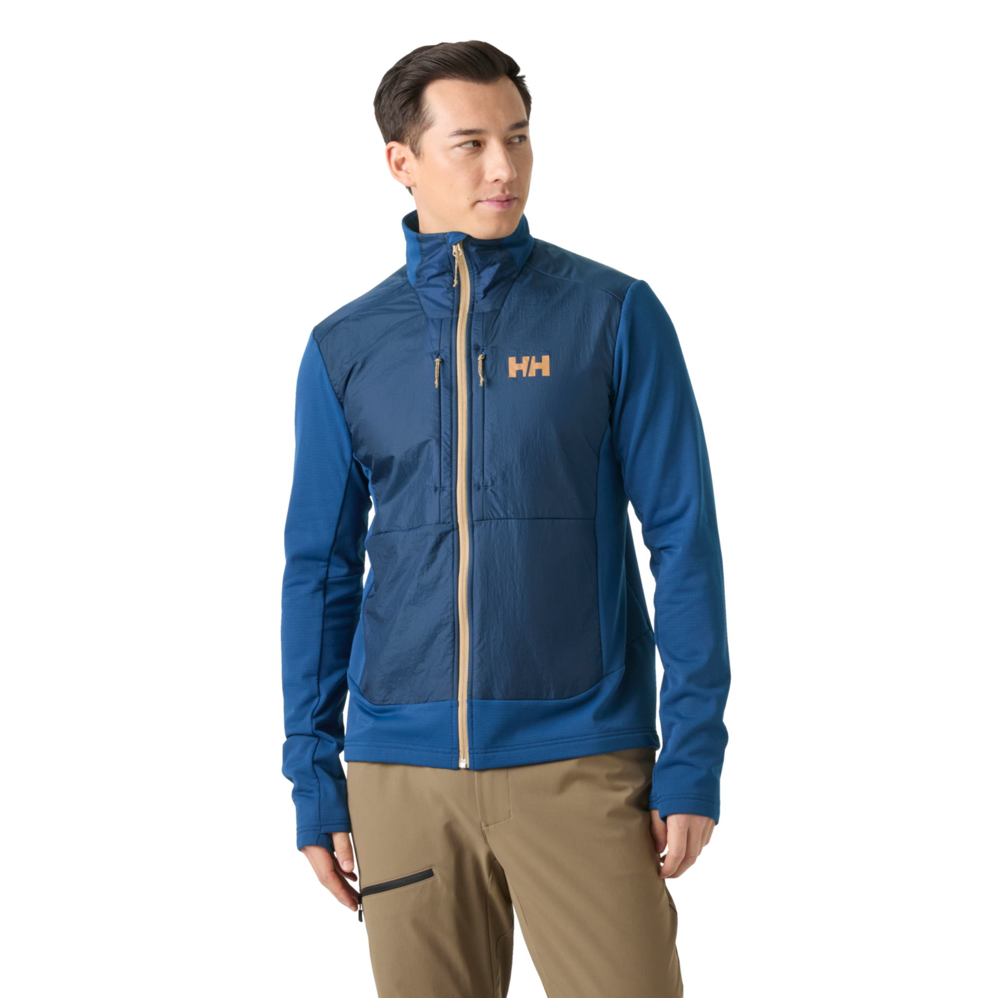 Helly Hansen Men's Versalite Hybrid Fleece Jacket (Dark Blue)