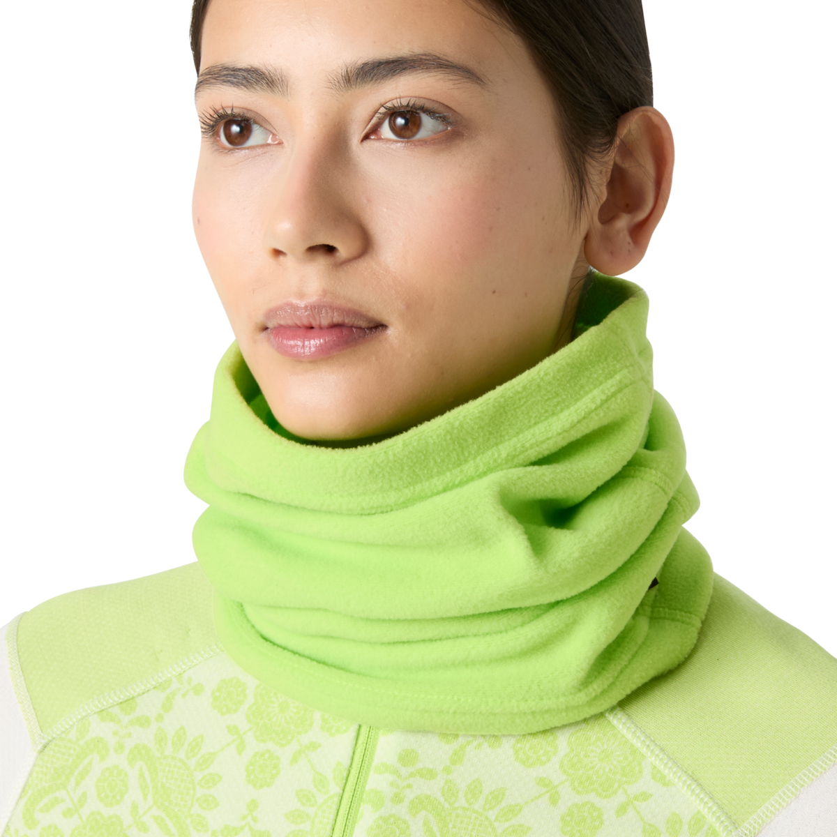 Helly Hansen Unisex Daybreaker Polartec Fleece Neck Gaiter Luminous Green 409 67651