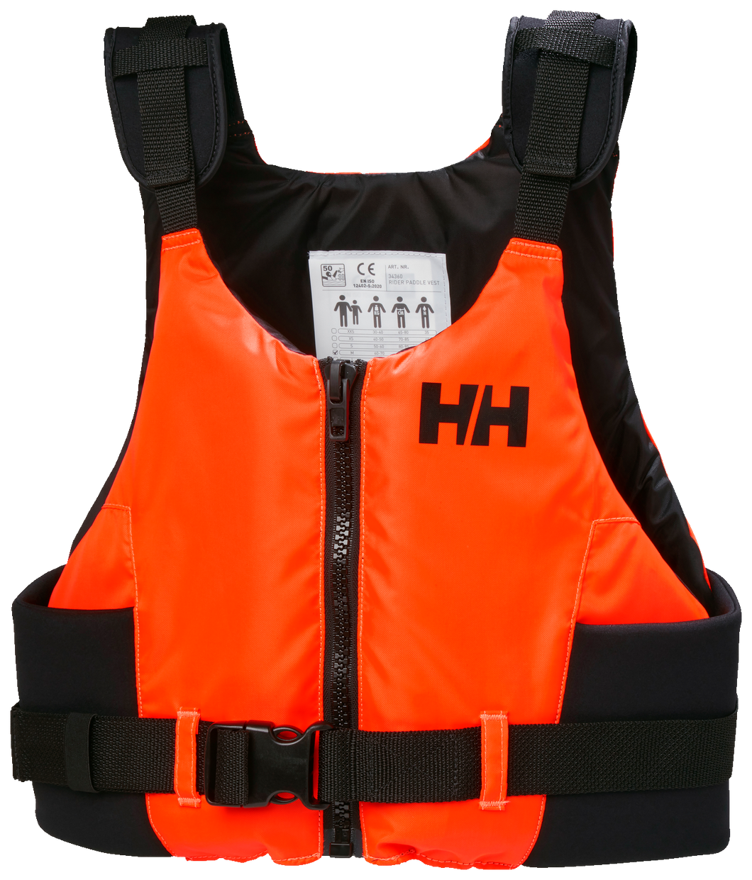 Helly Hansen Unisex Rider Paddle Vest 50N Buoyancy Aid (Fluor Orange)