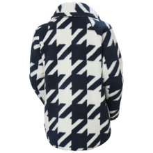 Load image into Gallery viewer, Helly Hansen Women's Bliss Pile Half Zip Fleece Top (Navy Houndstooth AOP)