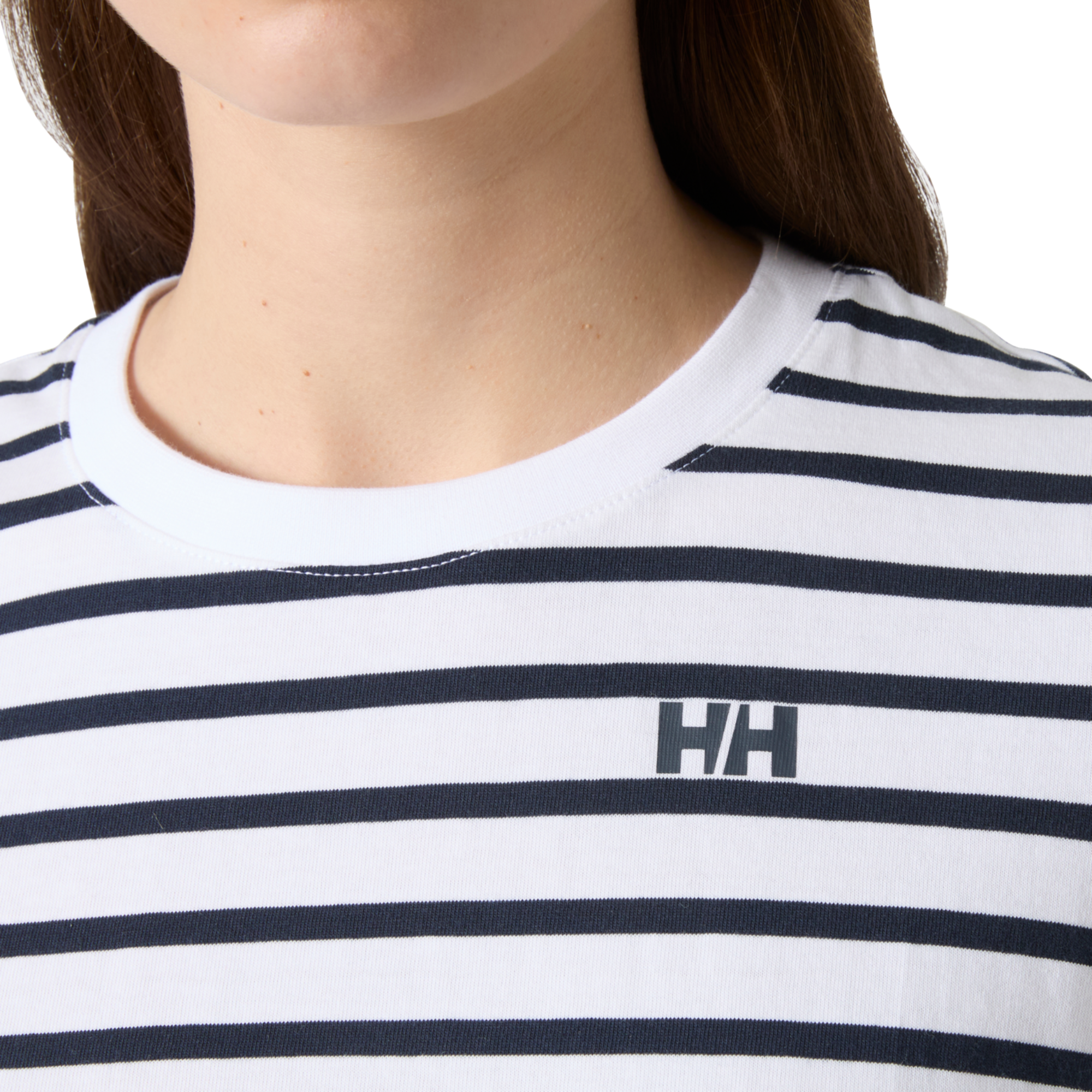 Helly Hansen Women's Core Graphic 2.0 Short Sleeve Tee (White Life Stripe)