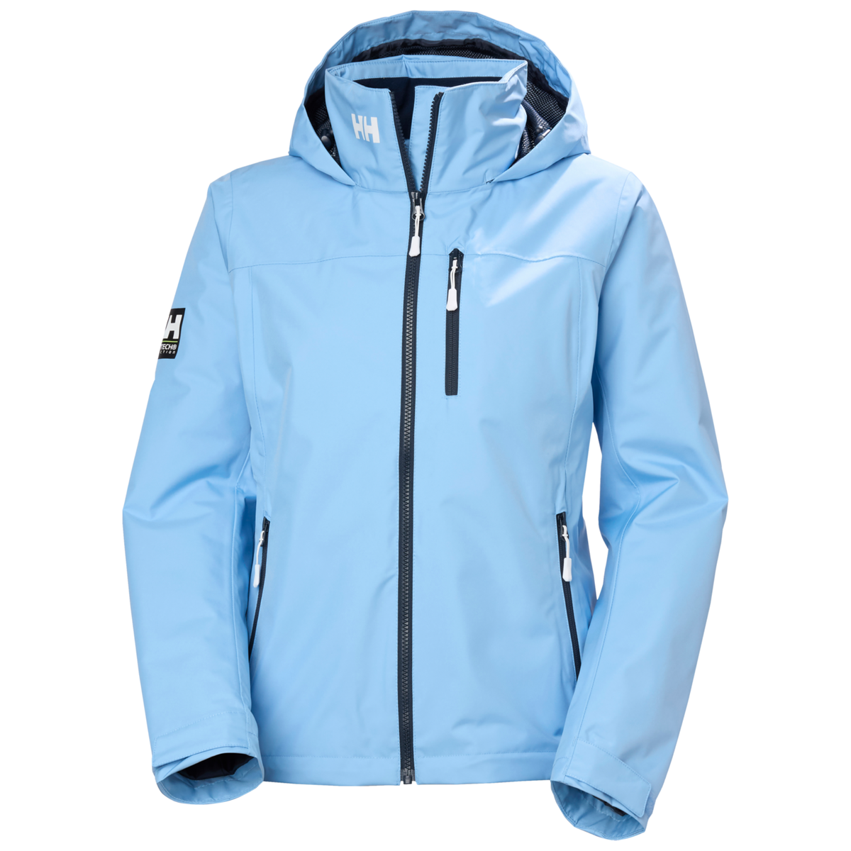 Helly Hansen Women's Crew Hooded Midlayer HT Waterproof Insulated Jacket 2.0 Bright Blue 627 34447