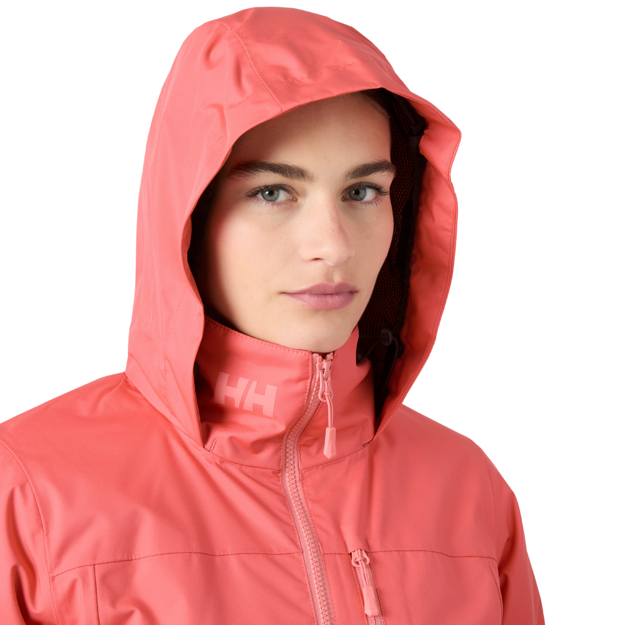 Helly Hansen Women's Crew Hooded Midlayer HT Waterproof Insulated Jacket 2.0 (Sunset Pink)