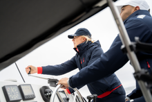 Load image into Gallery viewer, Helly Hansen Women's Crew Hooded Midlayer HT Waterproof Insulated Jacket 2.0 (Navy)