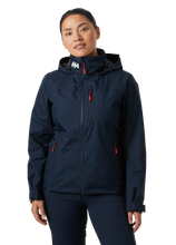 Load image into Gallery viewer, Helly Hansen Women&#39;s Crew Hooded Midlayer Waterproof Insulated Jacket 2.0 (Navy)
