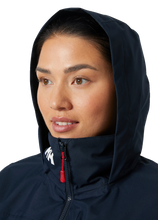 Load image into Gallery viewer, Helly Hansen Women&#39;s Crew Hooded Midlayer Waterproof Insulated Jacket 2.0 (Navy)

