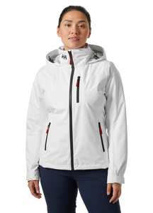 Helly Hansen Women's Crew Hooded Midlayer Waterproof Insulated Jacket 2.0 (White)